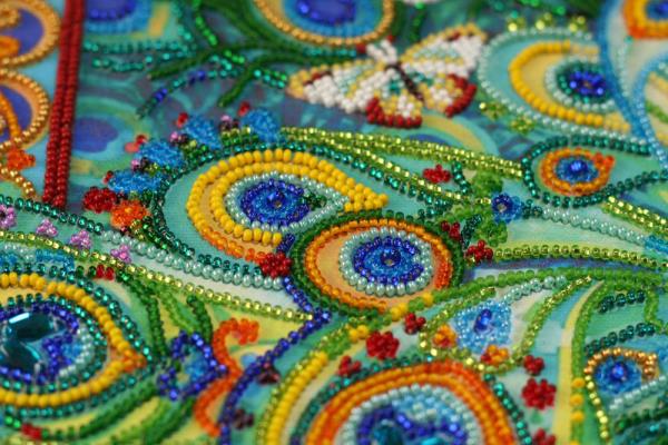 Buy Bead embroidery kit - Colorful Fan-AB-577_4