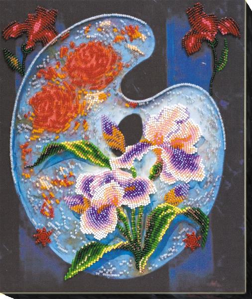 Buy Bead embroidery kit - Flower palette-AB-581