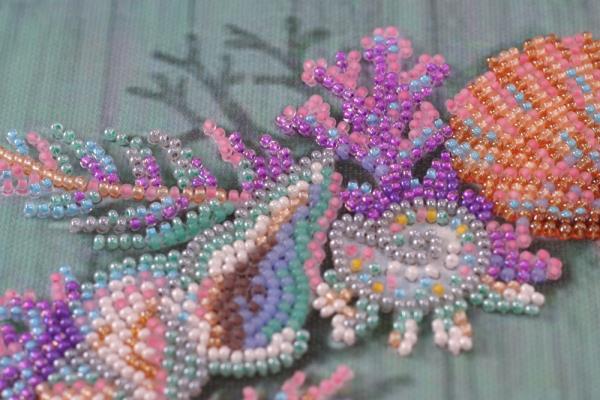 Buy Bead embroidery kit - Wreath of seashells-AB-596_3