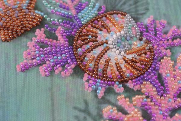 Buy Bead embroidery kit - Wreath of seashells-AB-596_5