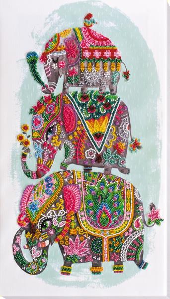 Buy Bead embroidery kit - Three Elephants for Happiness-AB-605
