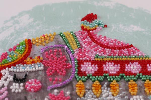 Buy Bead embroidery kit - Three Elephants for Happiness-AB-605_3