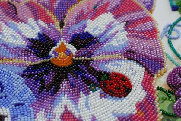 Buy Bead embroidery kit - Pansies-AB-609_5