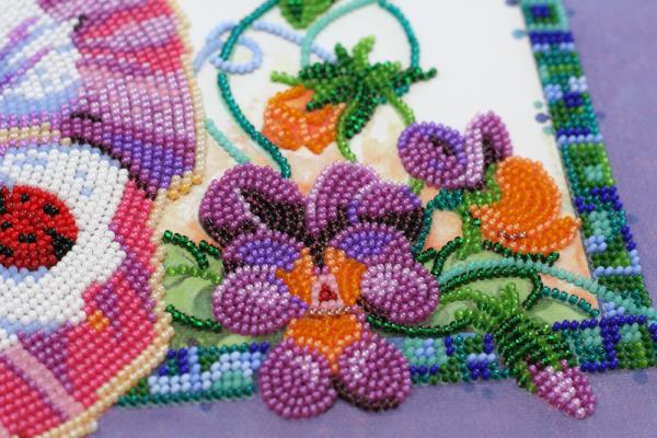 Buy Bead embroidery kit - Pansies-AB-609_6