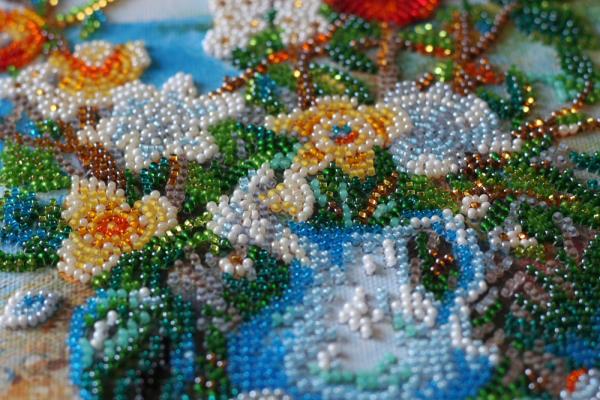 Buy Bead embroidery kit - Flowers on the shore-AB-635_4