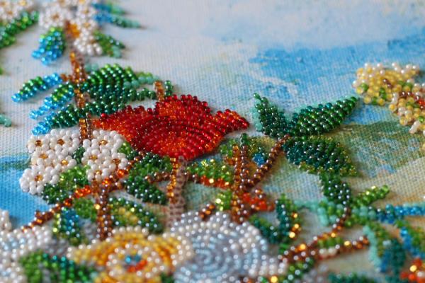 Buy Bead embroidery kit - Flowers on the shore-AB-635_5