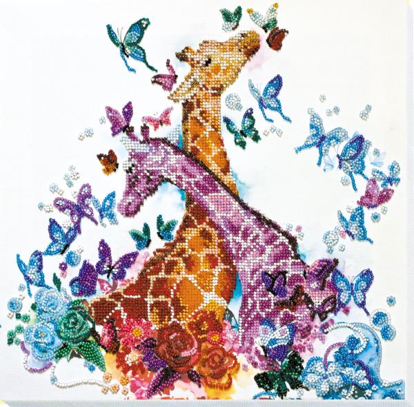 Buy Bead embroidery kit - Spotted giraffe-AB-641