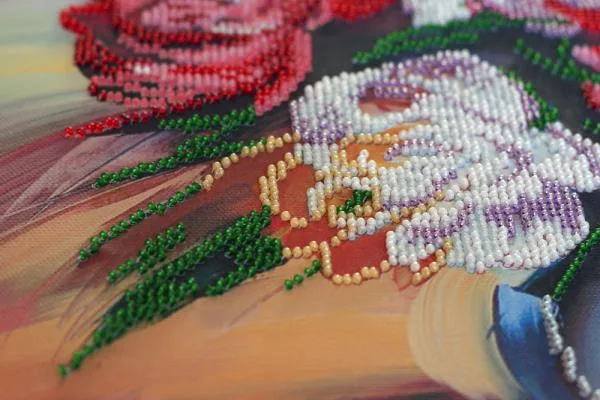 Buy Bead embroidery kit - Picturesque peonies-AB-660_4