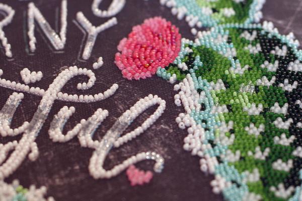Buy Bead embroidery kit - Life is beautiful-AB-662_7