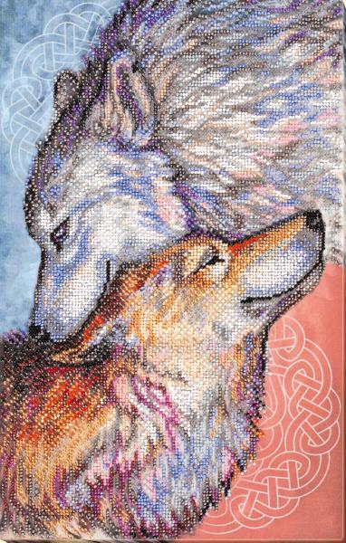 Buy Bead embroidery kit - Tenderness wolves-AB-685