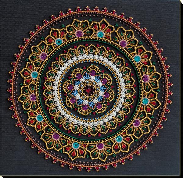 Buy Bead embroidery kit - Mandala-AB-691