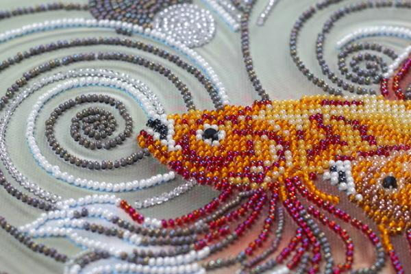 Buy Bead embroidery kit - Fish Half Moon-AB-727_4