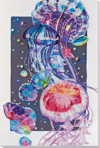 Buy Bead embroidery kit - Jellyfish night dance-AB-735