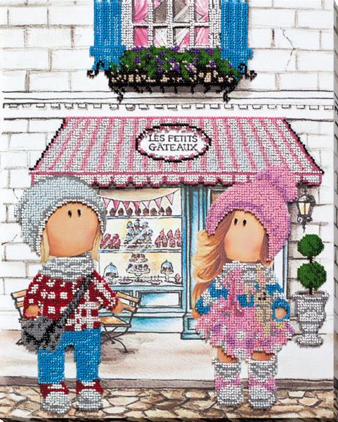 Buy Bead embroidery kit - Meeting at the cafe-AB-740