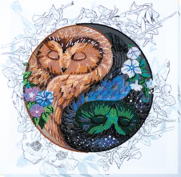 Buy Bead embroidery kit - Owl Harmony-AB-745