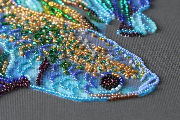 Buy Bead embroidery kit - Blue Gold-AB-746_8
