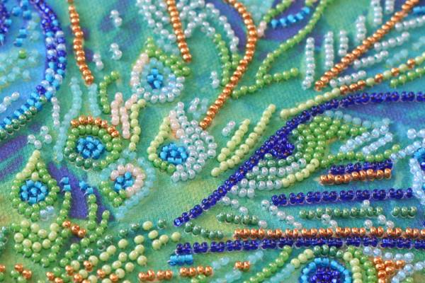 Buy Bead embroidery kit - Royal peacock-AB-756_3