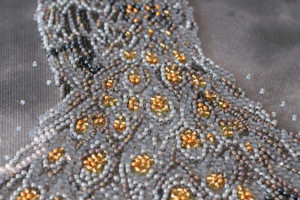Buy Bead embroidery kit - Gold in silver-AB-760_5