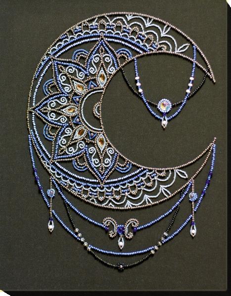 Buy Bead embroidery kit - Moon pattern-AB-769