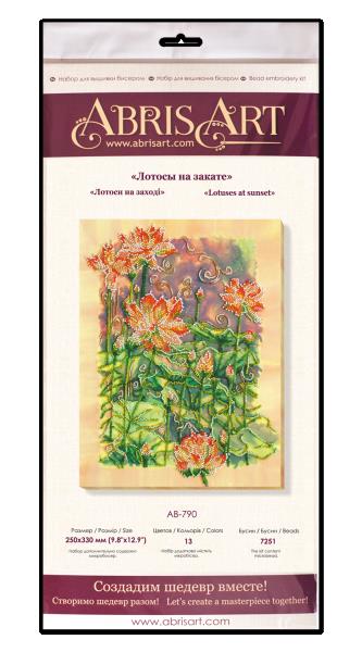Buy Bead embroidery kit - Lotuses at sunset-AB-790_2