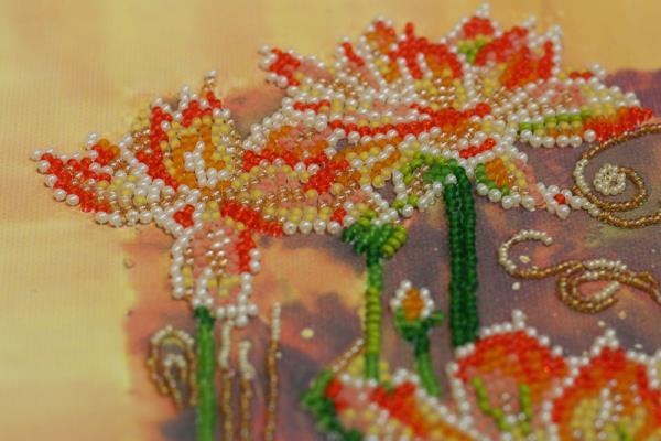 Buy Bead embroidery kit - Lotuses at sunset-AB-790_4