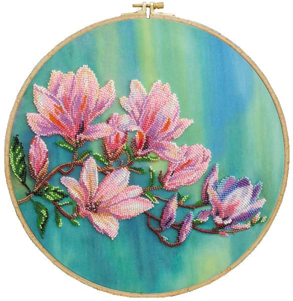 Buy Bead embroidery kit - Magnolias bloom-AB-806