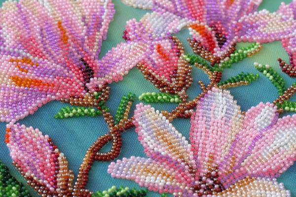 Buy Bead embroidery kit - Magnolias bloom-AB-806_4