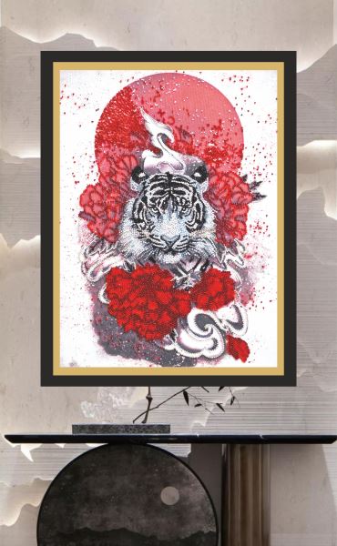 Buy Bead embroidery kit - Bai-hu (White Tiger)-AB-814_1
