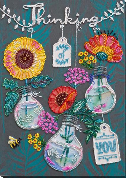 Buy Bead embroidery kit - I'm thinking of you-AB-816