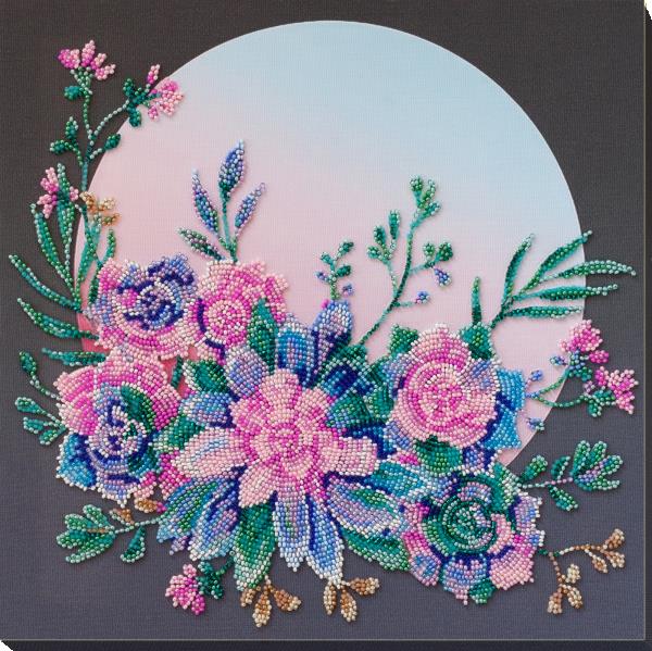 Buy Bead embroidery kit - Moon flowers-AB-824
