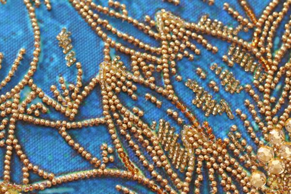 Buy Bead embroidery kit - Koi fish blue-AB-825_4