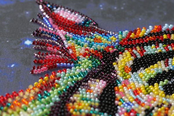 Buy Bead embroidery kit - Colored tigers-AB-833_3
