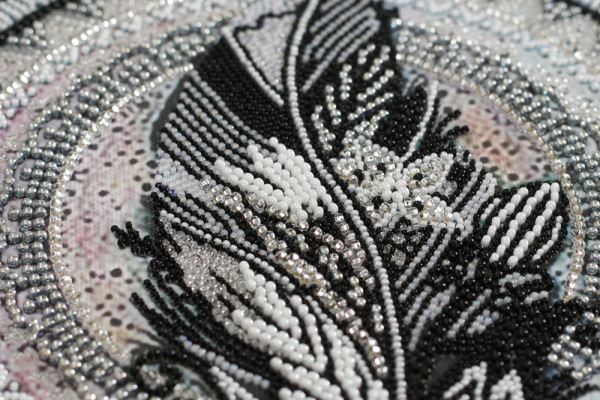 Buy Bead embroidery kit - Mandala feather-AB-839_2