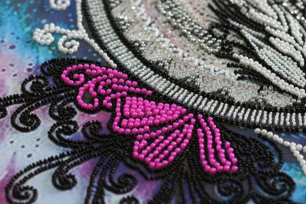 Buy Bead embroidery kit - Mandala feather-AB-839_3