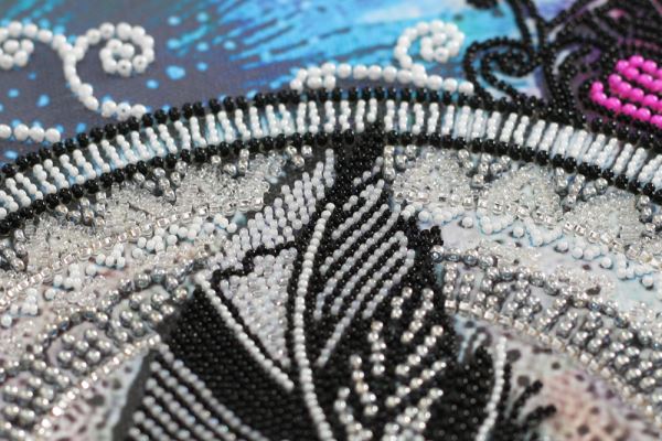 Buy Bead embroidery kit - Mandala feather-AB-839_4