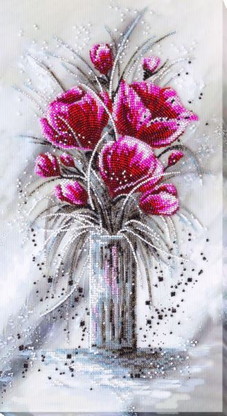 Buy Bead embroidery kit - Red emerald-AB-854