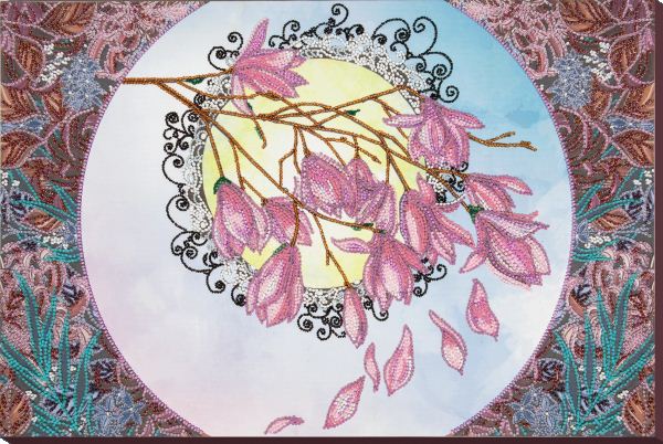 Buy Bead embroidery kit - Blooming Magnolia-AB-865