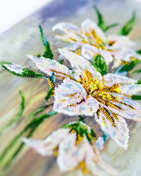 Buy Bead embroidery kit - Fragile lilies-AB-867_4