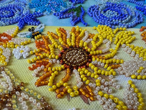 Buy Bead embroidery kit - Flowering flag-AB-869_2