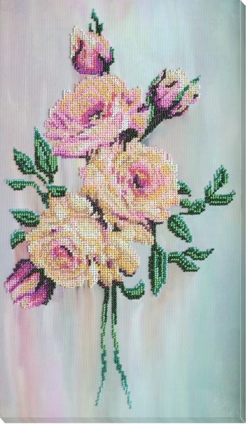 Buy Bead embroidery kit - Gentle roses-AB-889
