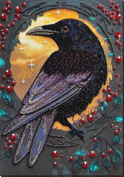 Buy Bead embroidery kit - Black Raven-AB-904