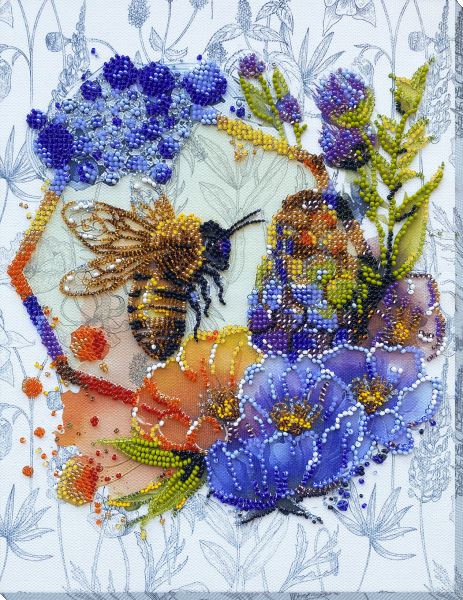 Buy Bead embroidery kit - Flower honey-AB-906