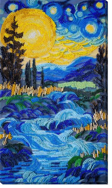 Buy Bead embroidery kit - There behind the fountain-AB-908