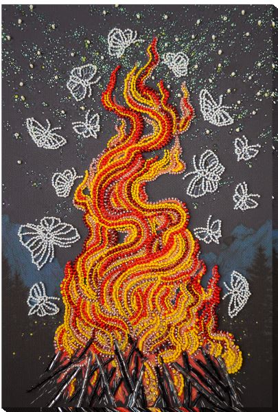 Buy Bead embroidery kit - Dance by the fire-AB-910