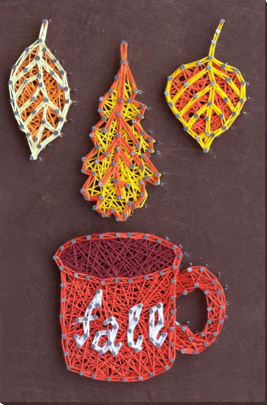 String art kit November DIY craft kits wooden board String art pattern -  Price, description and photos ➽ Inspiration Crafts
