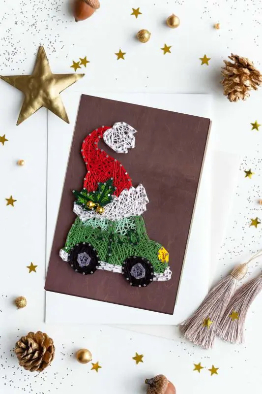 Buy String art kit - Christmas car-ABC-027_1