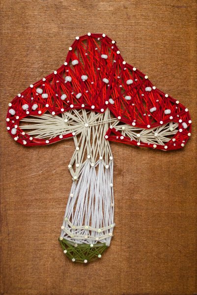 Buy String art kit - Amanita Mushroom-ABC-031