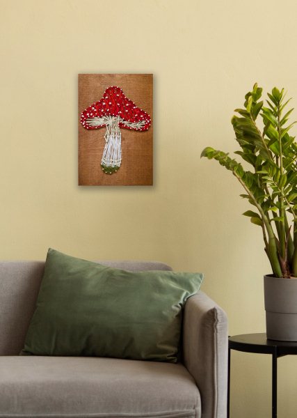 Buy String art kit - Amanita Mushroom-ABC-031_1