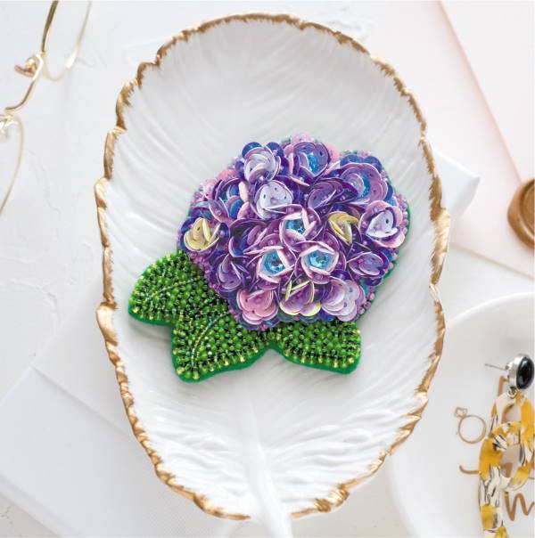 Buy DIY Jewelry making kit Pin Brooch - Lovely hydrangea-AD-065