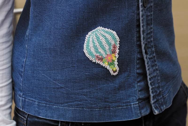 Buy DIY Beaded Clothes Patch Embroidery kit - Flight-AD-107_2